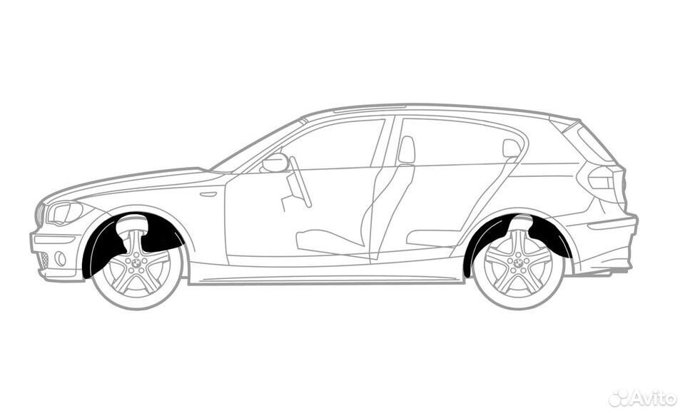 Подкрылки задние на Ford Focus 3