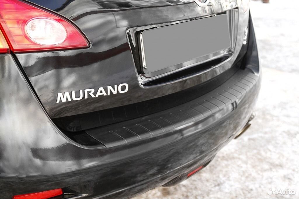 Пластиковая накладка на бампер Nissan Murrano
