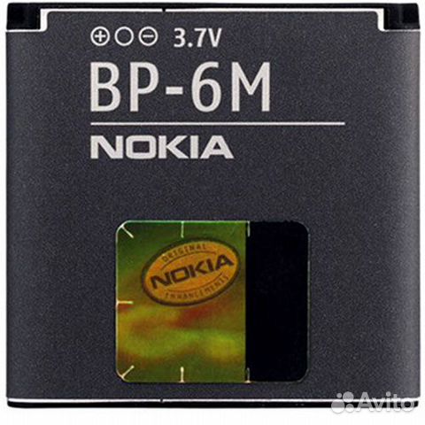 Аккумулятор для Nokia BP-6M новый оригинальный 89082901939 купить 1