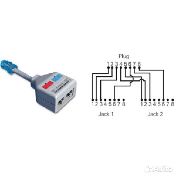 Разветвитель rj45 на 2 порта схема