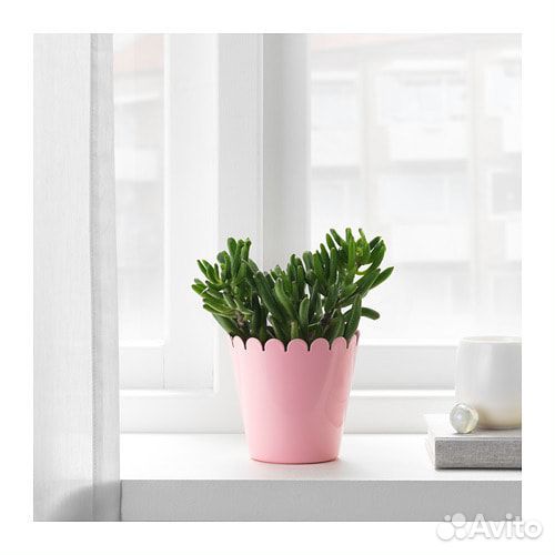 Розовое кашпо для растений IKEA купить на Зозу.ру - фотография № 1