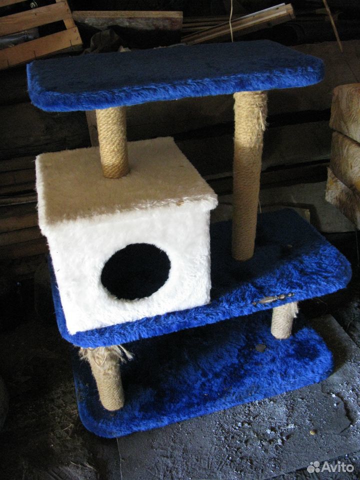 Кошачий домик с когтеточкой купить на Зозу.ру - фотография № 2
