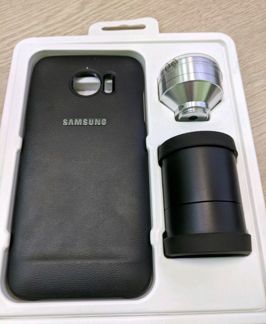 Чехол SAMSUNG Lens Cover S7 edge, чёрный
