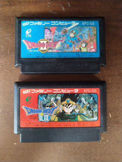 Продаются два картриджа Dragon Quest II и III