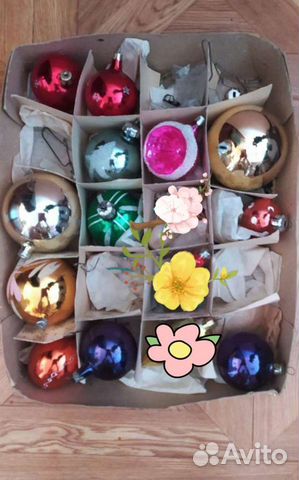 Елочные игрушки времен СССР