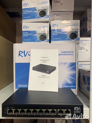 Сетевой POE коммутатор RVi-1NS08F-2T (1G) 8 портов