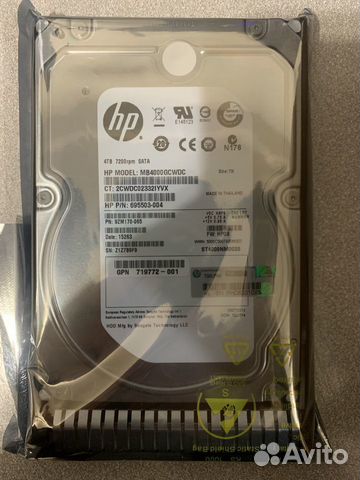 Жесткий диск HP 4Tb SATA 6G 3.5