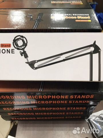 Микрофонная стойка + паук комплект новая