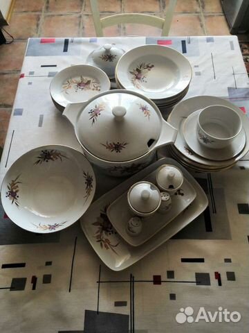 Столовый фарфоровый сервиз кольдиц гдр новый