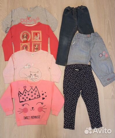 Одежда для девочки на 12-18 мес., р.86