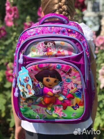 Школьный рюкзак. Очень вместительный, лёгкий, из в