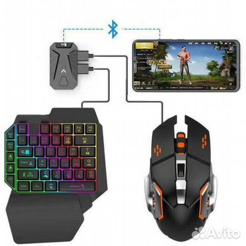 Клавиатура и мышка для pubg Call of Duty / mix pro