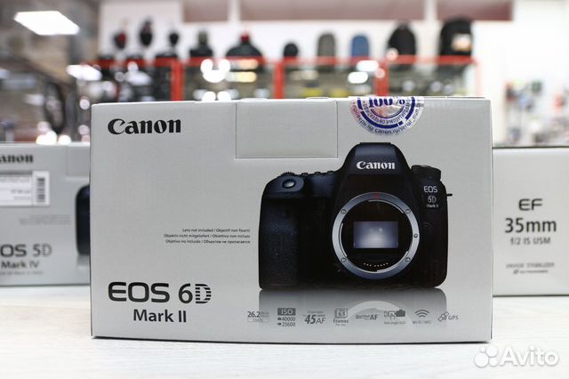 Цифровой фотоаппарат Canon EOS 6D Mark II Body