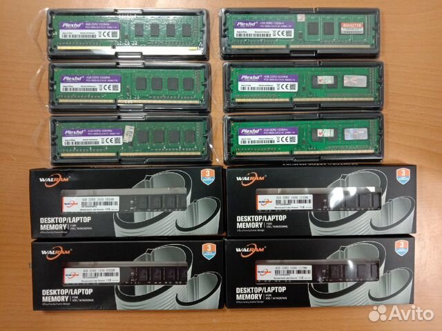 DDR4, DDR3, DDR2 для Пк и Ноута 1Гб, 2Гб, 4Гб, 8Гб