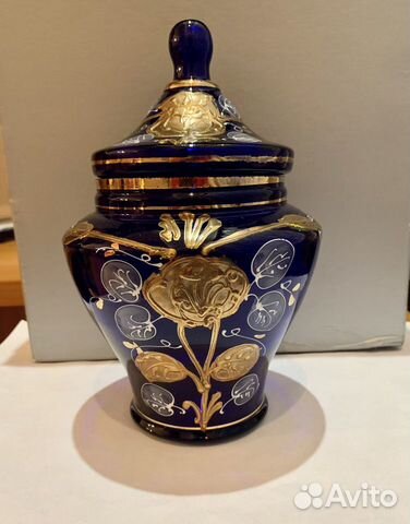 Ваза, Конфетница из чешского стекла