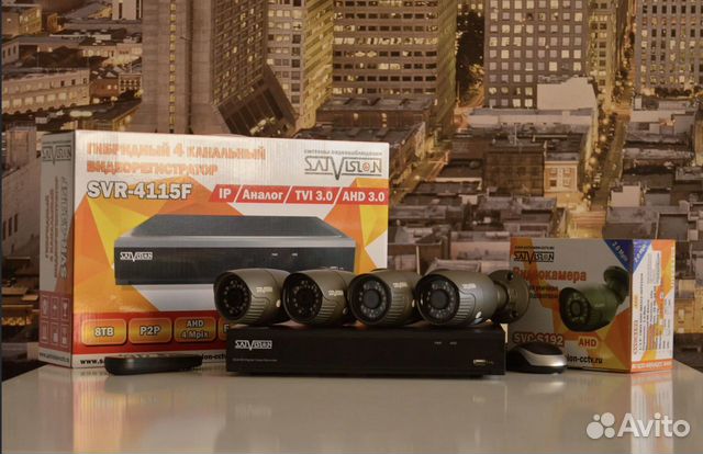 Комплекты видеонаблюдения на 1, 4, 8, 16, 32 камер