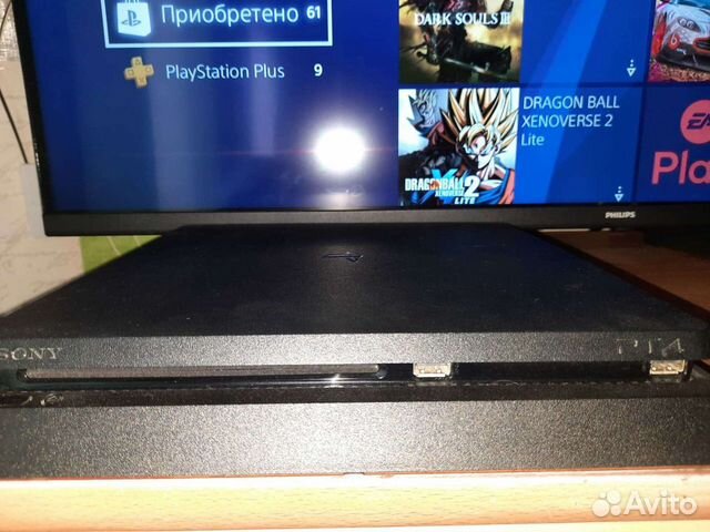 Sony playstation4 slim 1tb 2джостика 61игра