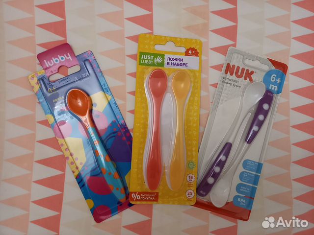 Новые Ложки для кормления 4мес.+
