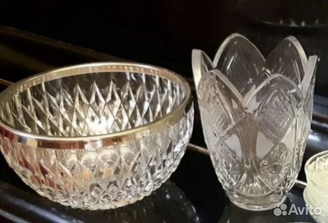 2 вазы хрусталь СССР