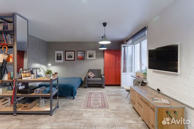 

Квартира-студия, 32 м², 2 кровати