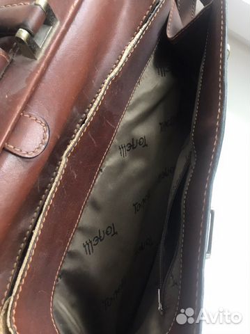 Мужской кожаный портфель/сумка Tonelli