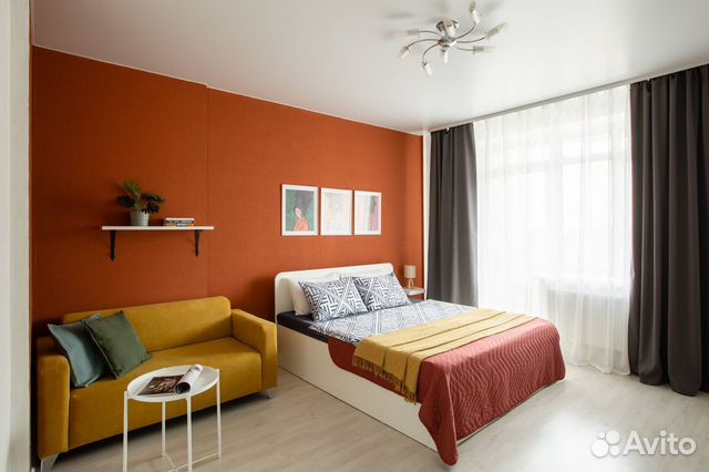 

1-к. квартира, 45 м², 2 кровати