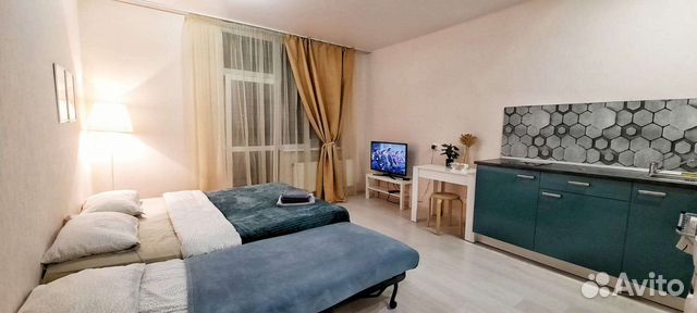 

Квартира-студия, 30 м², 2 кровати
