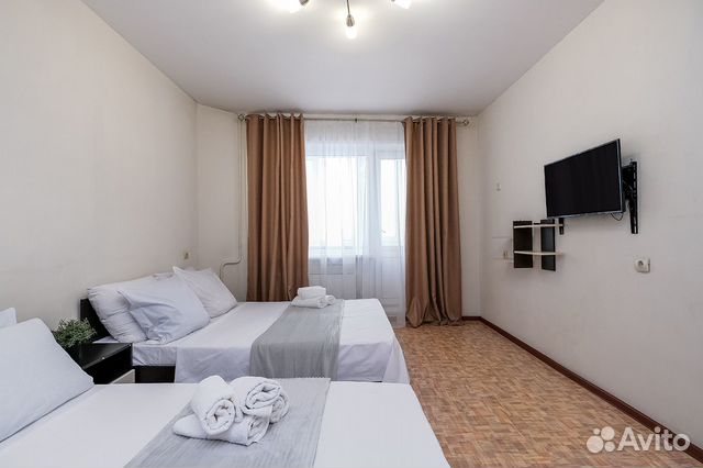 

1-к. квартира, 42 м², 2 кровати