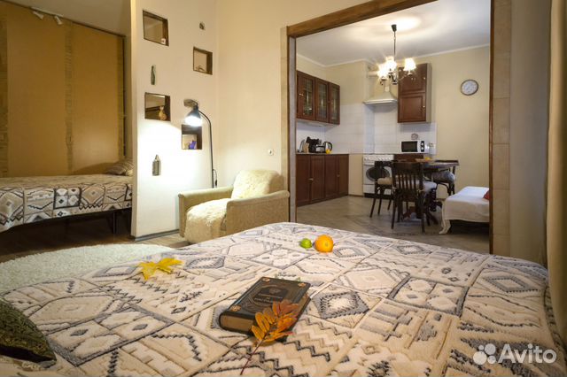 

1-к. квартира, 42 м², 2 кровати