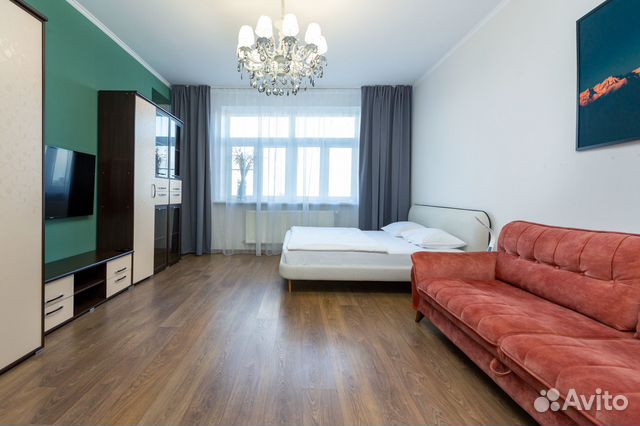

1-к. квартира, 57 м², 2 кровати