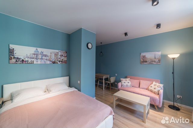 

Квартира-студия, 27,5 м², 2 кровати
