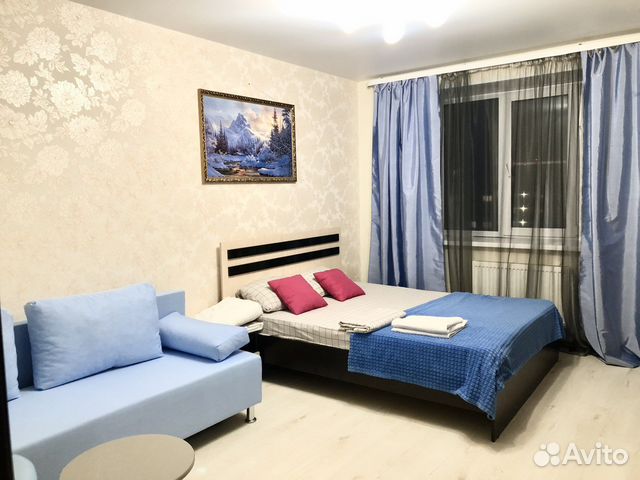 

1-к. квартира, 40 м², 2 кровати