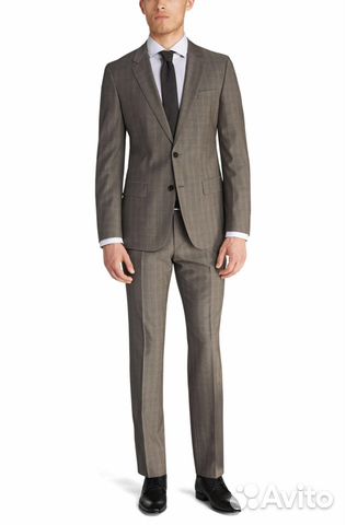 Костюм мужской Hugo Boss коричневый Хуго Босс
