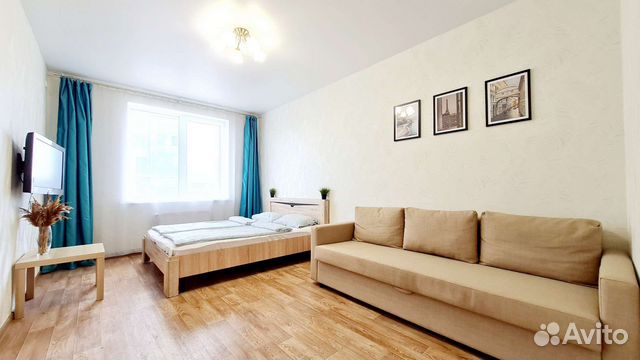 

1-к. квартира, 37 м², 2 кровати