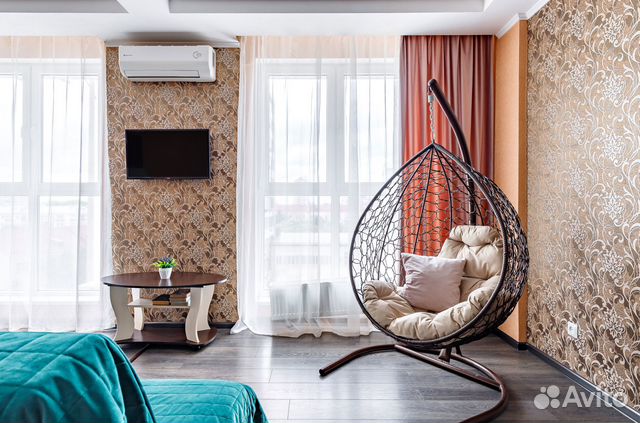 

Квартира-студия, 45 м², 2 кровати
