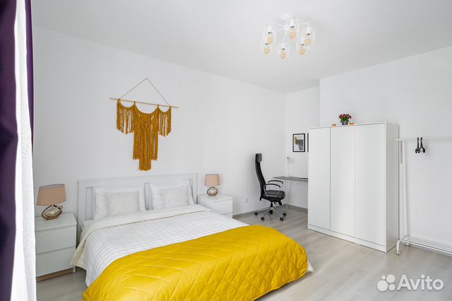 

1-к. квартира, 56 м², 2 кровати