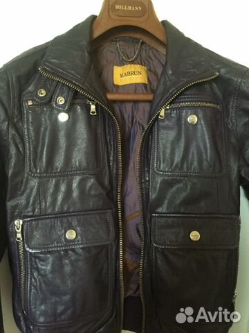Кожаная куртка Mabrun. Италия Оригинал