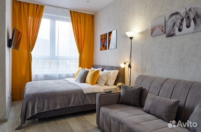 

Квартира-студия, 33 м², 2 кровати