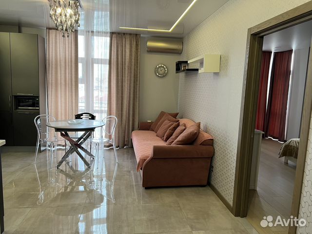 

1-к. квартира, 52 м², 2 кровати