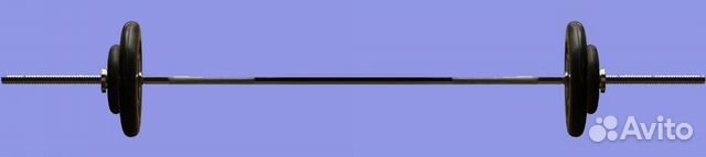 Штанга 28.5 кг для начинающего. Новая. Разборная