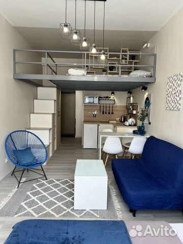 

Квартира-студия, 30 м², 4 кровати