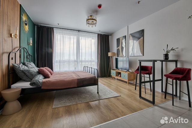

Квартира-студия, 30 м², 1 кровать