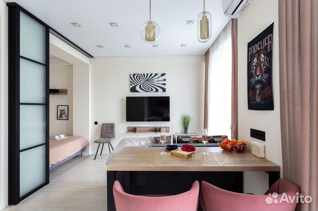 

Квартира-студия, 35 м², 1 кровать
