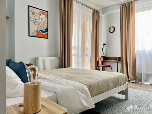 

Квартира-студия, 34 м², 2 кровати