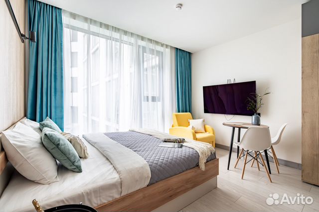 

Квартира-студия, 23 м², 2 кровати