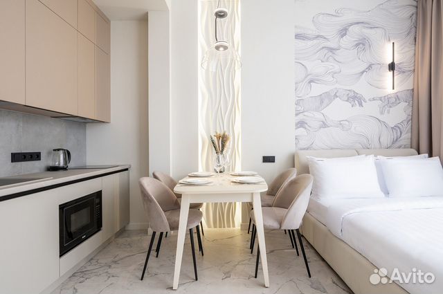 

Квартира-студия, 30 м², 2 кровати