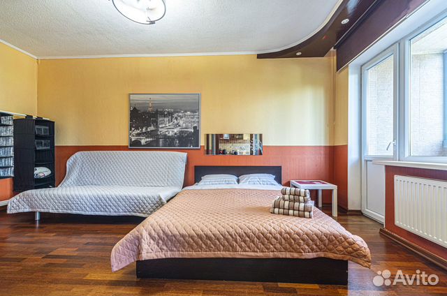 

1-к. квартира, 45 м², 2 кровати