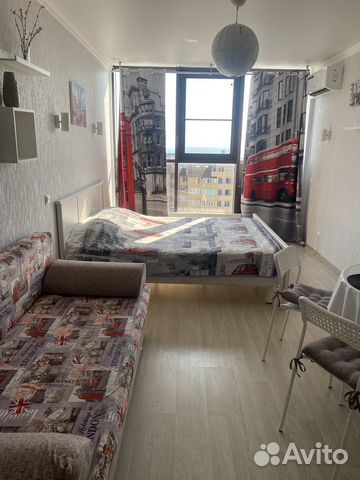 

Квартира-студия, 27 м², 2 кровати