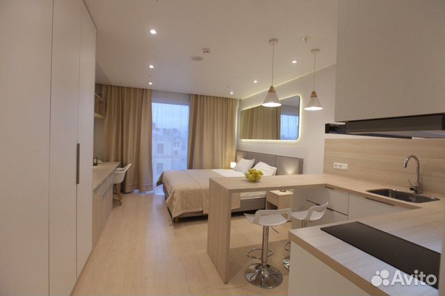 

Квартира-студия, 27 м², 1 кровать