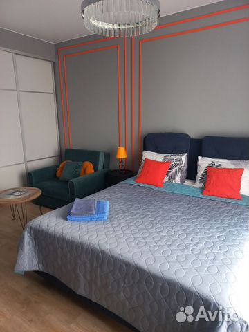 

1-к. квартира, 42 м², 2 кровати